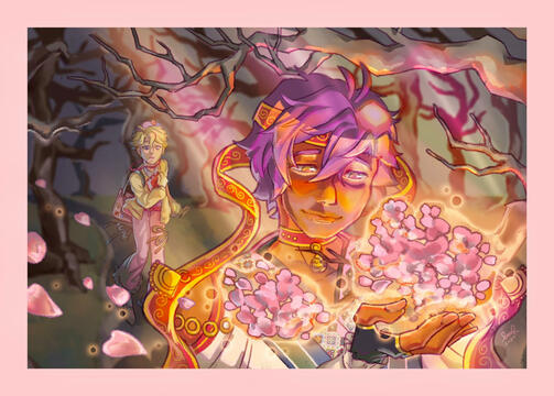 Ensemble Stars Fan Art: Adonis & Arashi (for Enstars Big Bang 2023 #ESBB23)