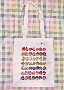 Ensemble Stars Fan Art: all 49 characters as kemonomimis on a tote bag